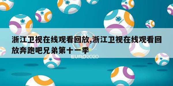 浙江卫视在线观看回放,浙江卫视在线观看回放奔跑吧兄弟第十一季